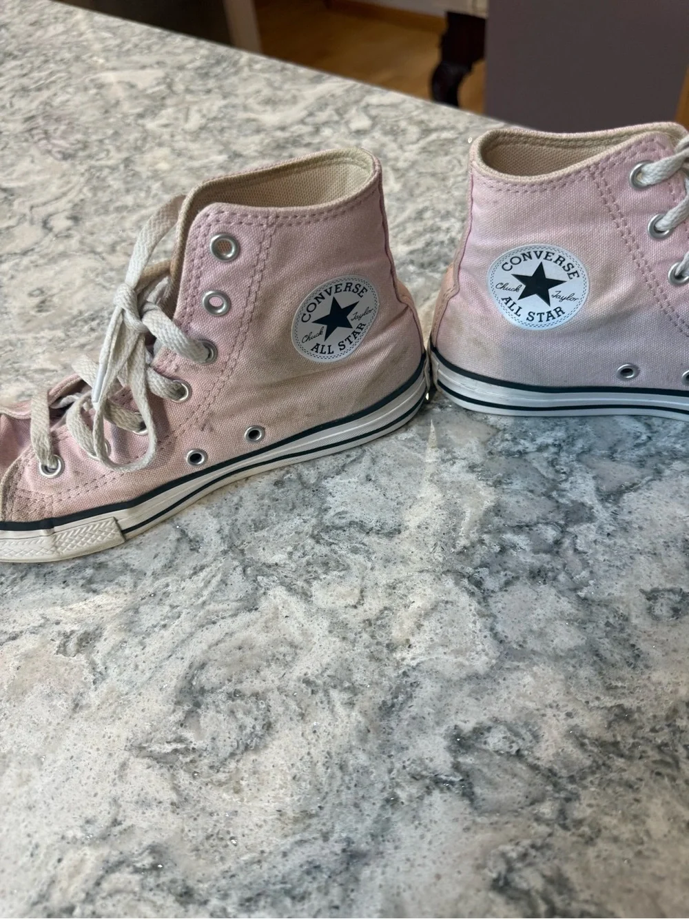 Converse Kids Light Pink High-Top Canvas Sneakers